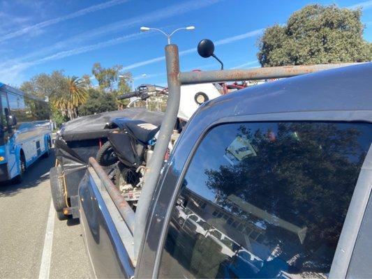 Loaded dirtbikes with full trailor ready to go!! Made the 8 hour journey safely with everything intact.