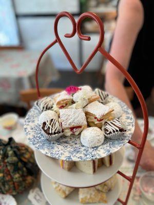 Desserts on the top tier!