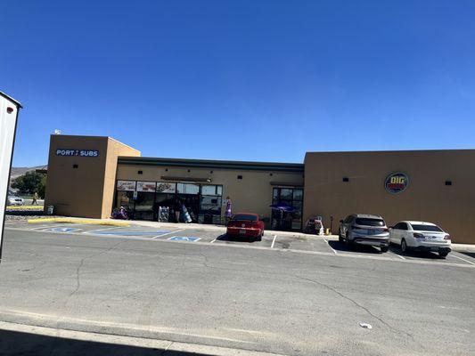 Gas station- store- sandwiches and a casino of course. Lol