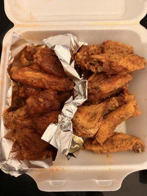 Hot Ranch and Lemon Pepper Wings