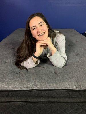 Me on my new mattress!