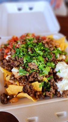 Asada nachos