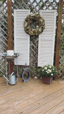Backyard, vintage, repurposed