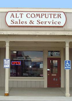 Alt Computer Storefront, Located in the Stanley Station Shopping Center, due East of QuikTrip