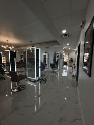Such a stunning salon environment!