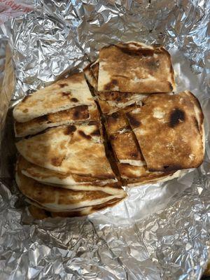 Frozen reheated naan