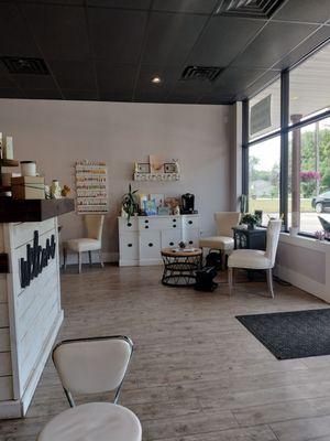 My view from the Pedi chair.