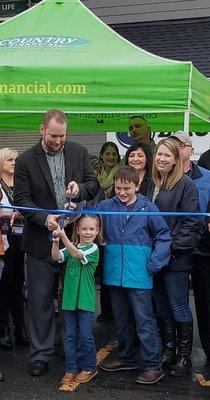 Grand Opening with my family.