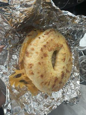 Bagel with Sausage, Egg & Cheese