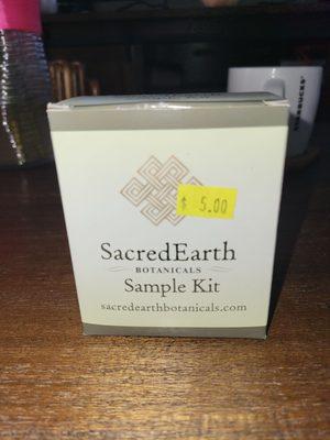 SacredEarth Botanical Sample Kit that I was given when I spent over $95