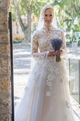 Wedding day in my Wildflower Bridal gown