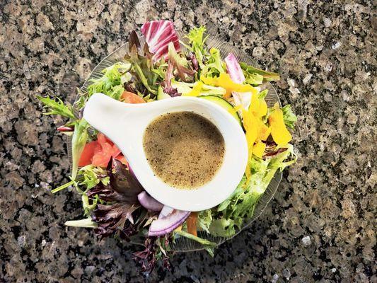 House Salad with Raspberry Vinaigrette