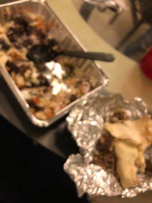 Bowl and burrito