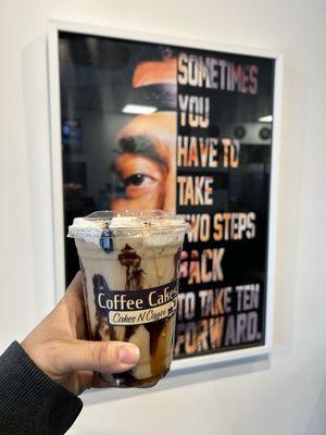 Coffee cake latte
