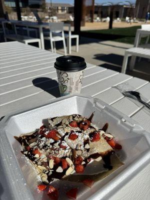 Nutella and Cream Cheese Crepe