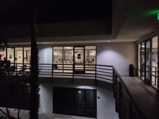 Filing windows on 2nd floor