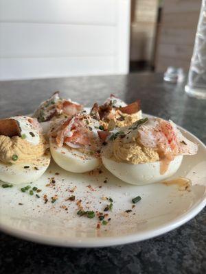 Lobster Deviled Eggs