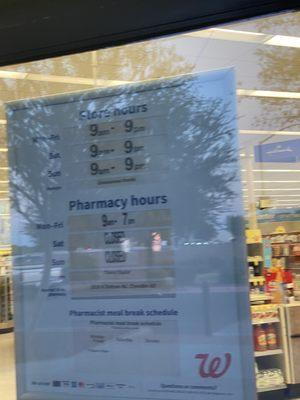 Store hours as of 6/12/25