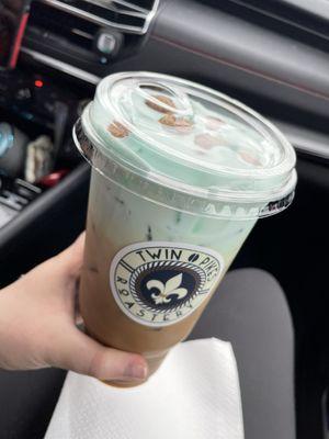 Cookie Monster iced latte