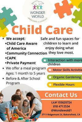 Wonder World Preschool & Daycare