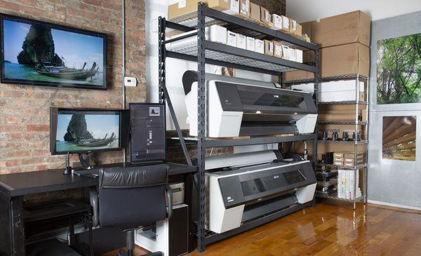 Printing in our main studio