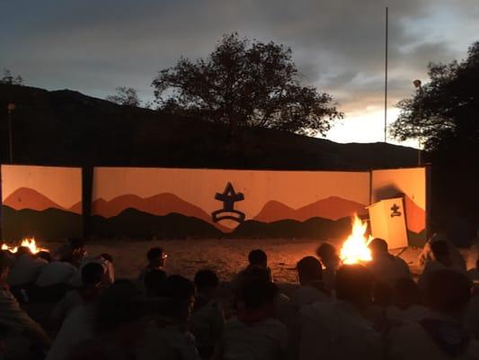 Camp fire.