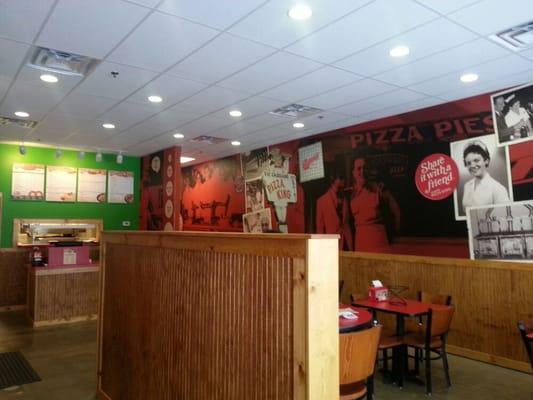 The brand new interior in this warm and friendly location!