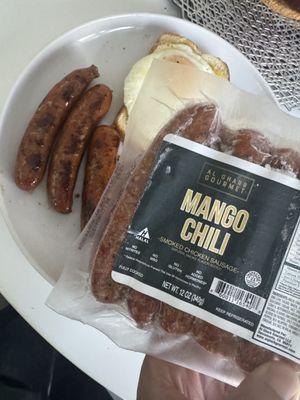 Mango Chili smoked chicken sausage