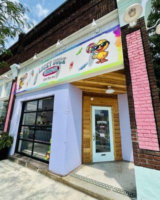 Front entrance to business