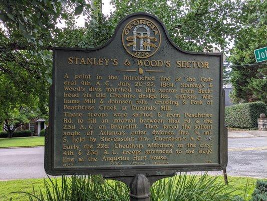 Stanley's and Wood's Sector Historical Marker