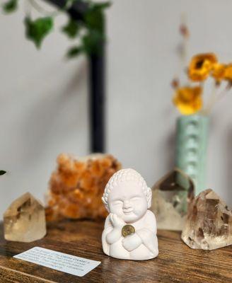 Prosperity Buddha and Citrine for joy and prosperity