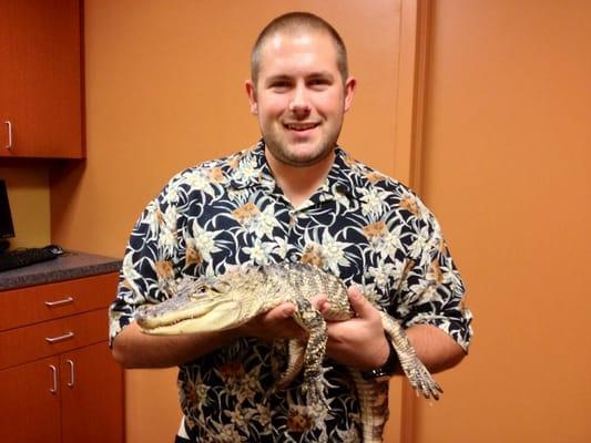 Me with a patient. Love my job!