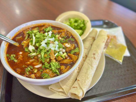 Menudo & Flour Tortillas. Saturday special only!