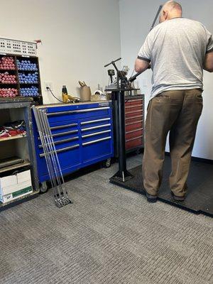 Shout out to Vern always a pleasure seeing him. My go to guy for any lie & loft adjustments!