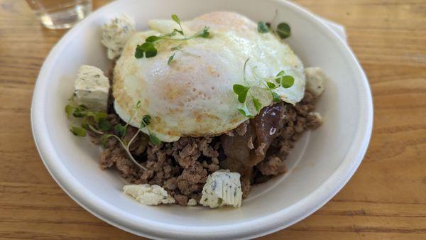Sausage & mushroom bowl