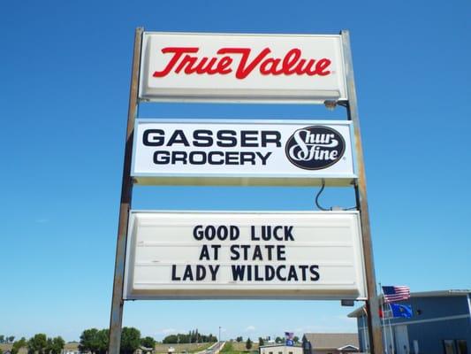 Gasser True Value Readerboard in Maquoketa, IA