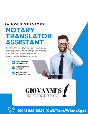 Giovanni's Signing Team