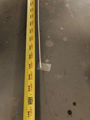 Actual measurement of 25' flat tape ordered.