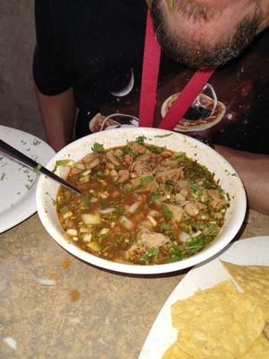 Hubby was hungry for munedo.