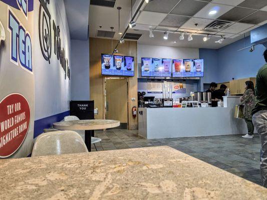 Seating Area and Front Counter at Totally Tea Great Lakes Crossing Mall