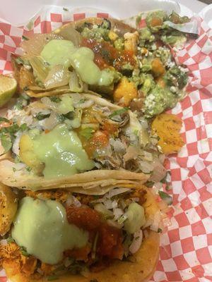 Street Tacos of Pork, Chicken and Steak