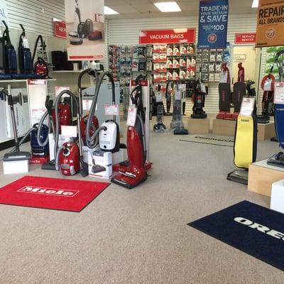 We sell and service all major brand of Vacuum and floor cleaners