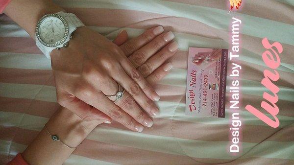 Love the thickness, coffin/ballerina shape, length, 3D effect from pink and white ombre powder and the shiny gel top coat. ASK FOR TAMMY!