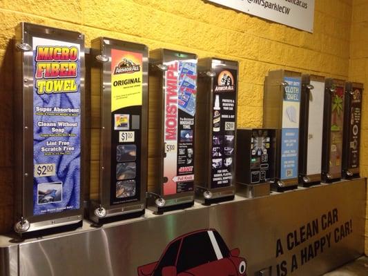 Offer a variety of car wash necessities