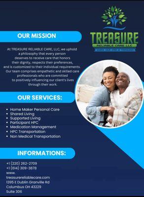 Treasure Reliable Care