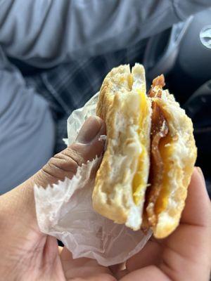 Bacon egg and cheese sandwich