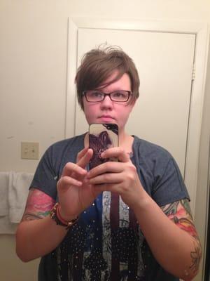 This is from 15" of hair! It looks so good!