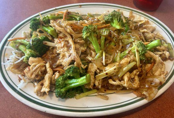 Mongolian Chicken with added broccoli