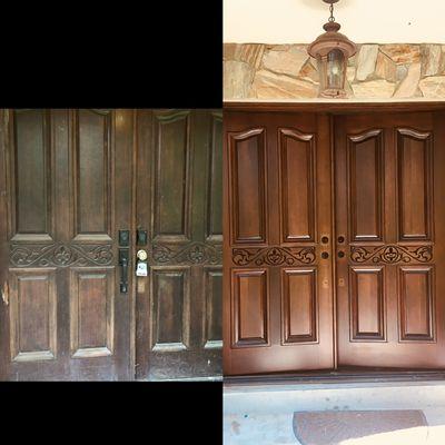 Front door refinishing