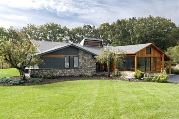 Residential home designed and constructed by Metroform